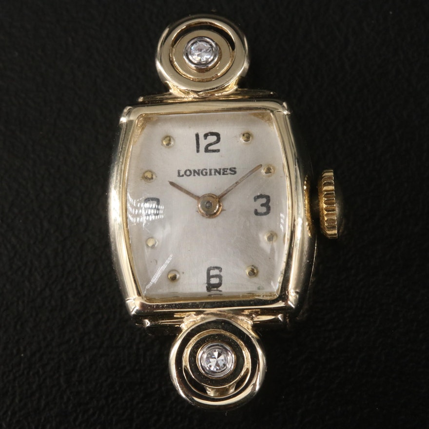 14k longines Diamond Watch