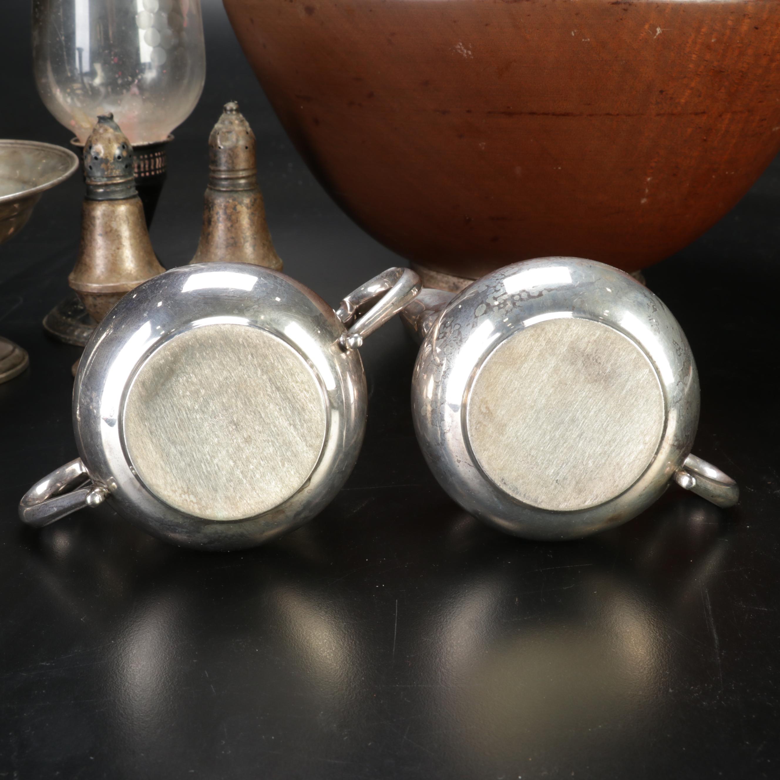 Gorham Sterling Silver "Stoplight Jigger" with Other Table Accessories