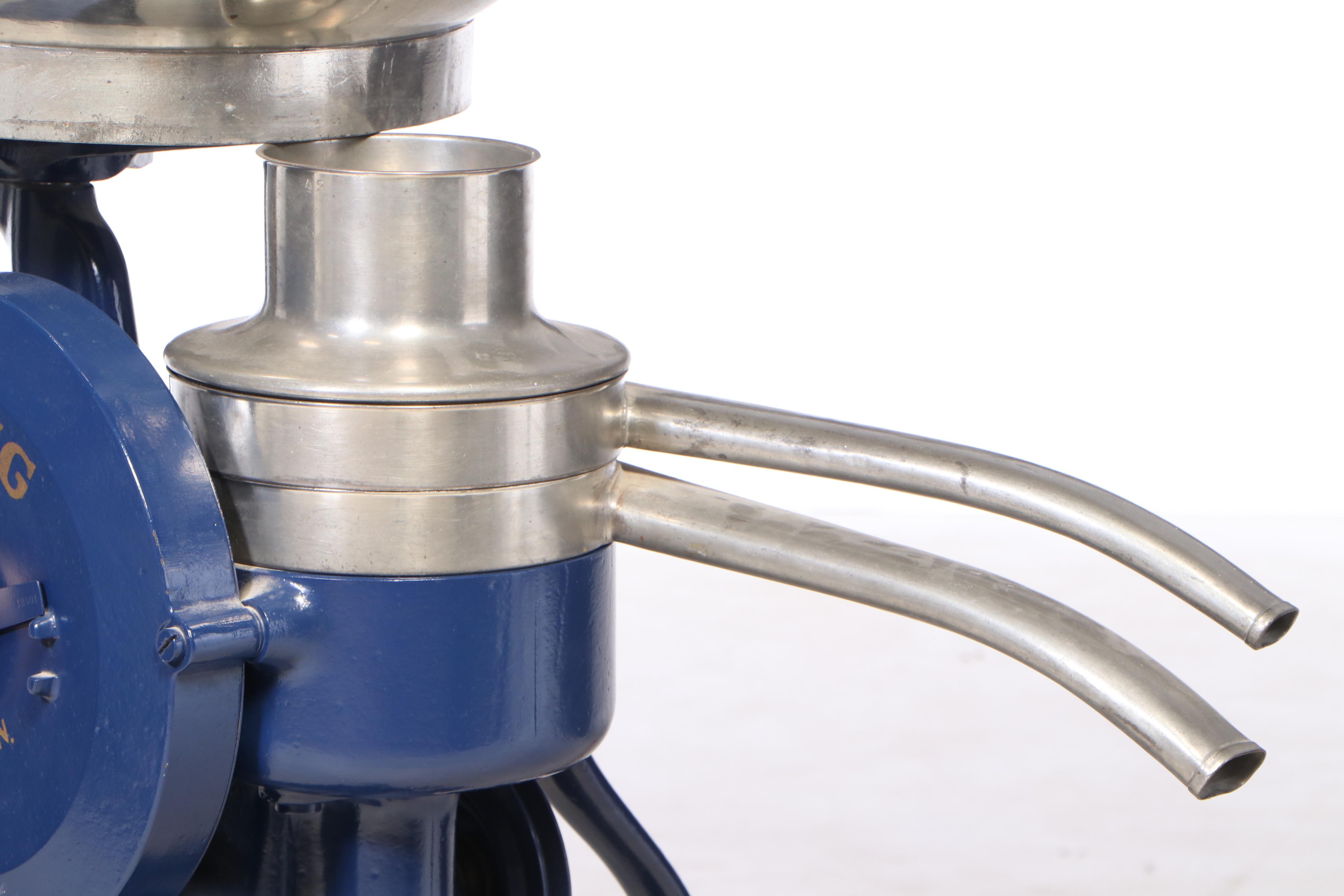 Viking WB78 Blue Painted HandCrank Centrifugal Cream Separator EBTH