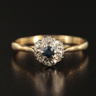 Vintage Murrle Bennett & Co. 18K Sapphire and Diamond Ring