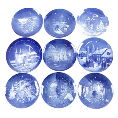 Bing & Grøndahl and Other Porcelain Annual Christmas Plates, Mid/Late 20th C.