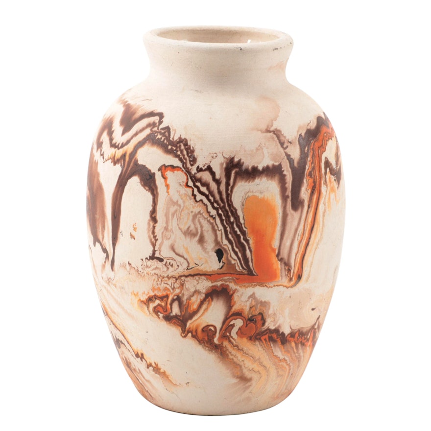 Nemadji Raku Pottery Vase, 20th Century