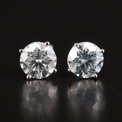 14K 0.93 CTW Lab Grown Diamond Stud Earrings