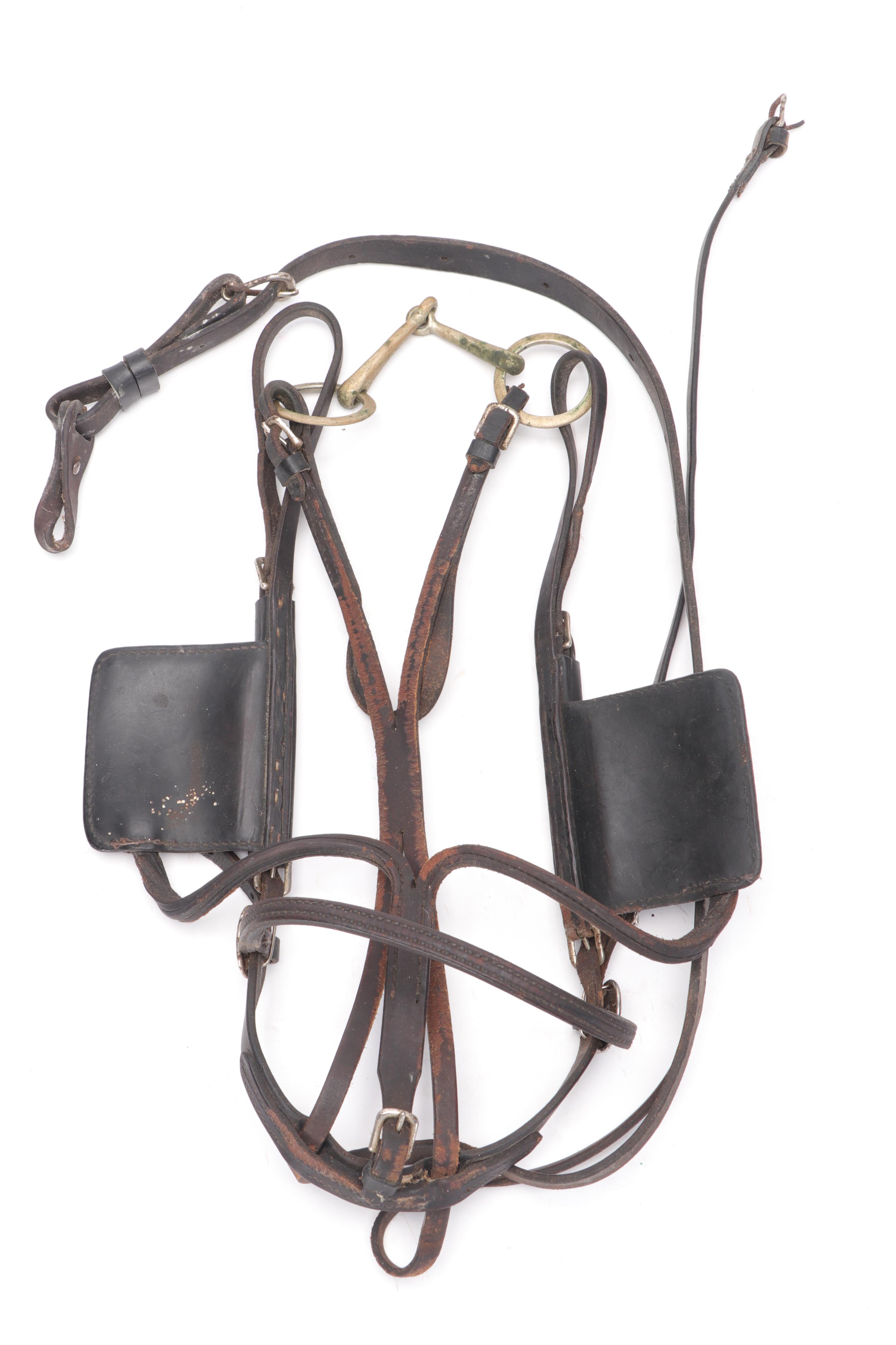 Leather Equestrian Harness Driving Bridles and Bits EBTH