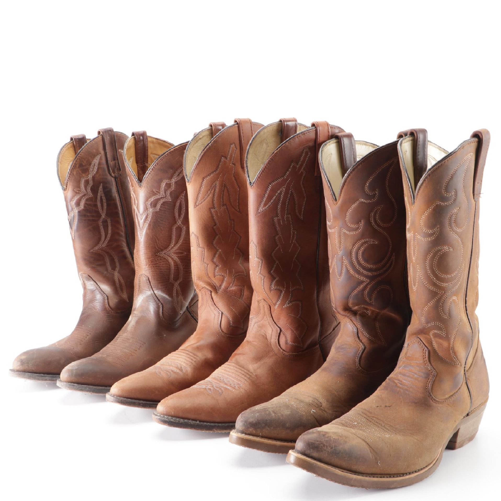 Men's Western Boots Including H H Brown and Dan Post EBTH
