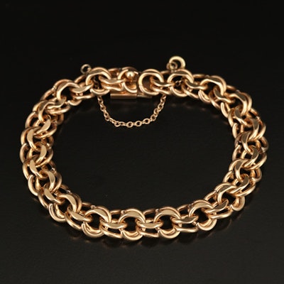 Vintage Gold-Filled Fancy Link Bracelet