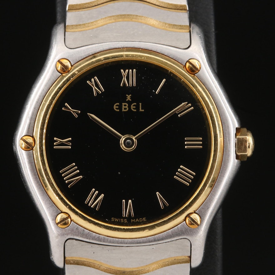 Ebel Classic Wave 18K and Stainless Steel Wristwatch