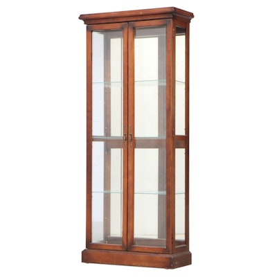 Pulaski Maple Display Cabinet with Lower and Upper Illumination