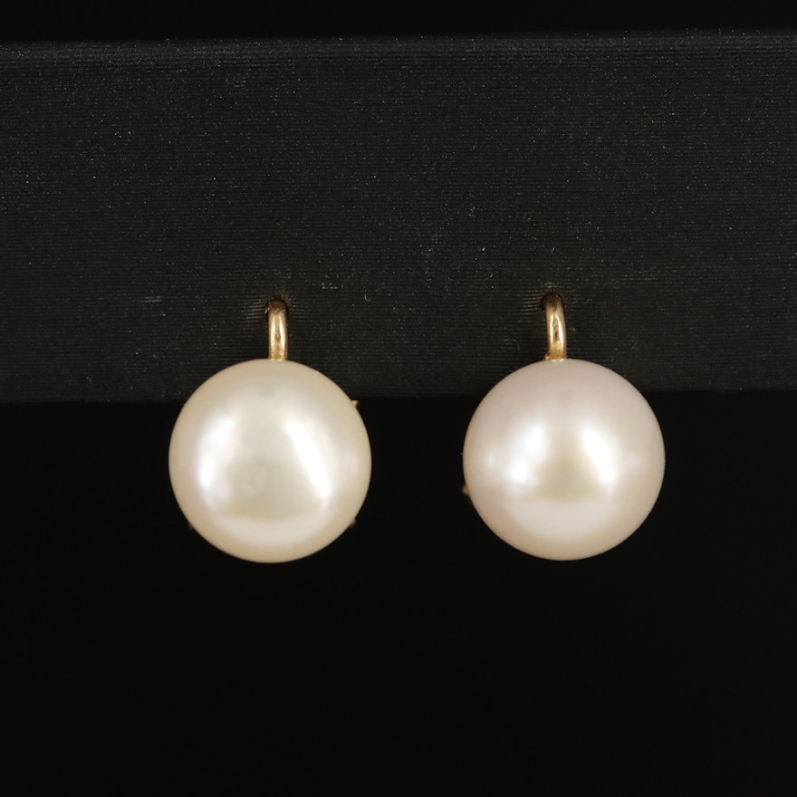 18K Pearl Earrings