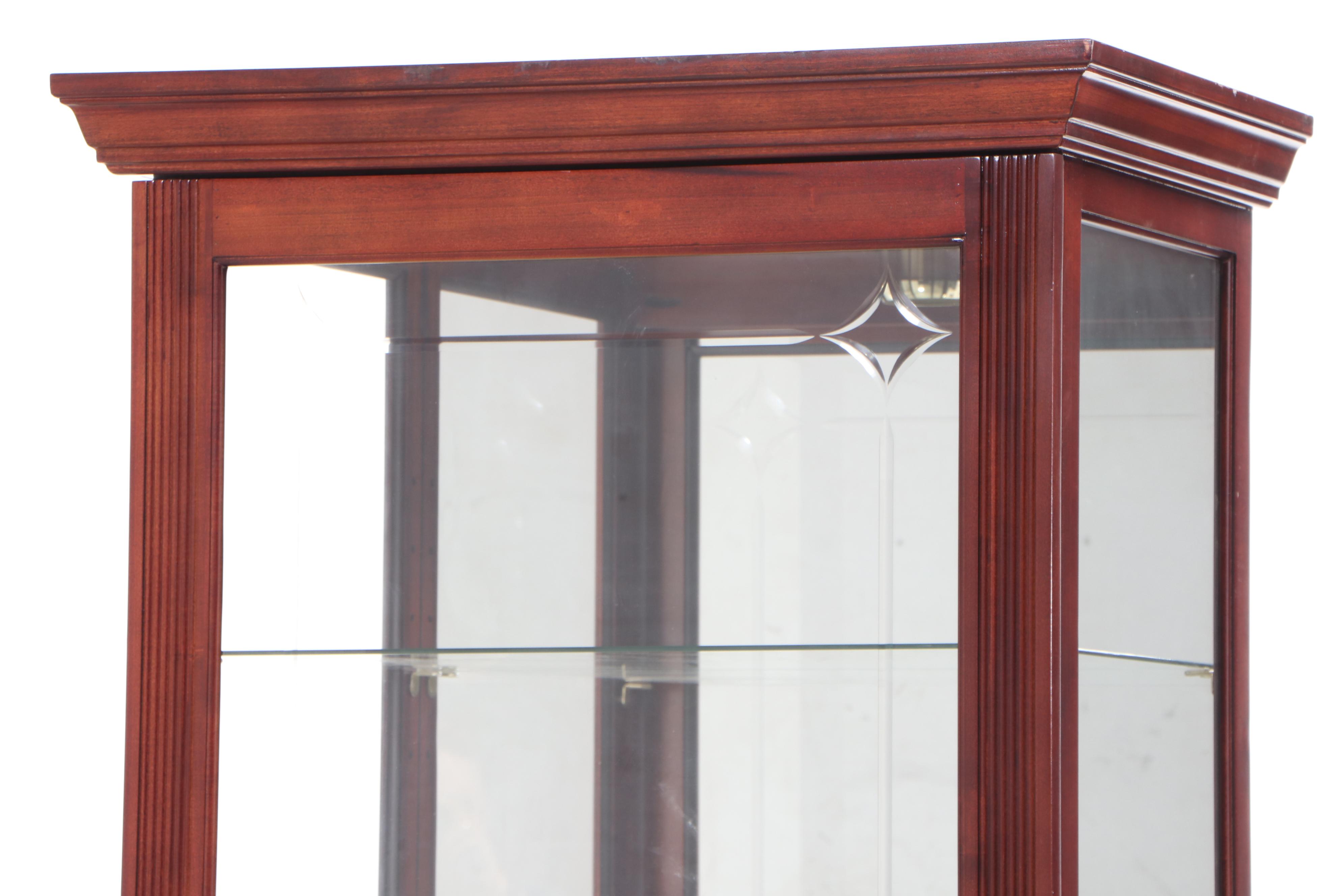 Pulaski Display with CutGlass Sliding Door EBTH