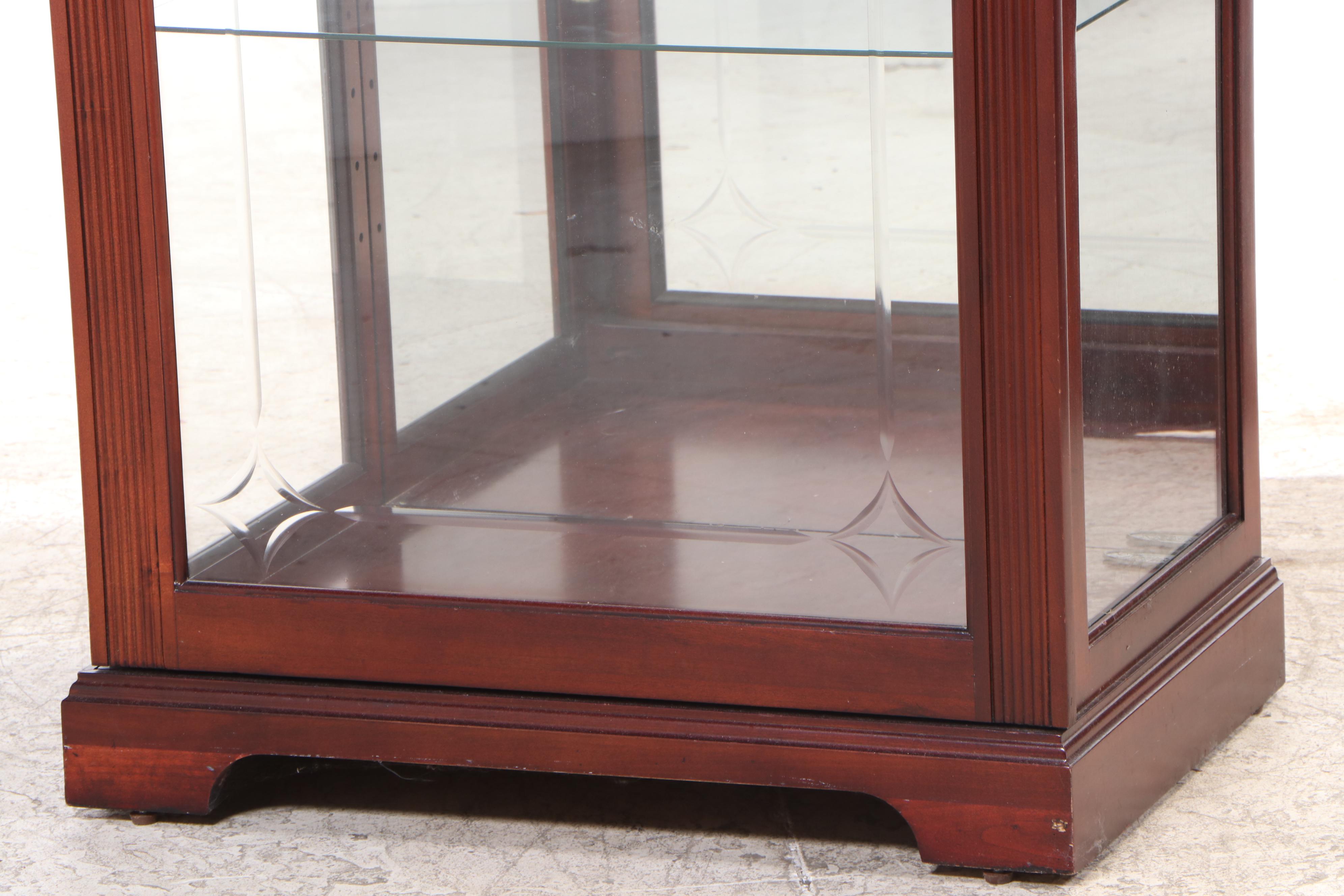 Pulaski Display with CutGlass Sliding Door EBTH