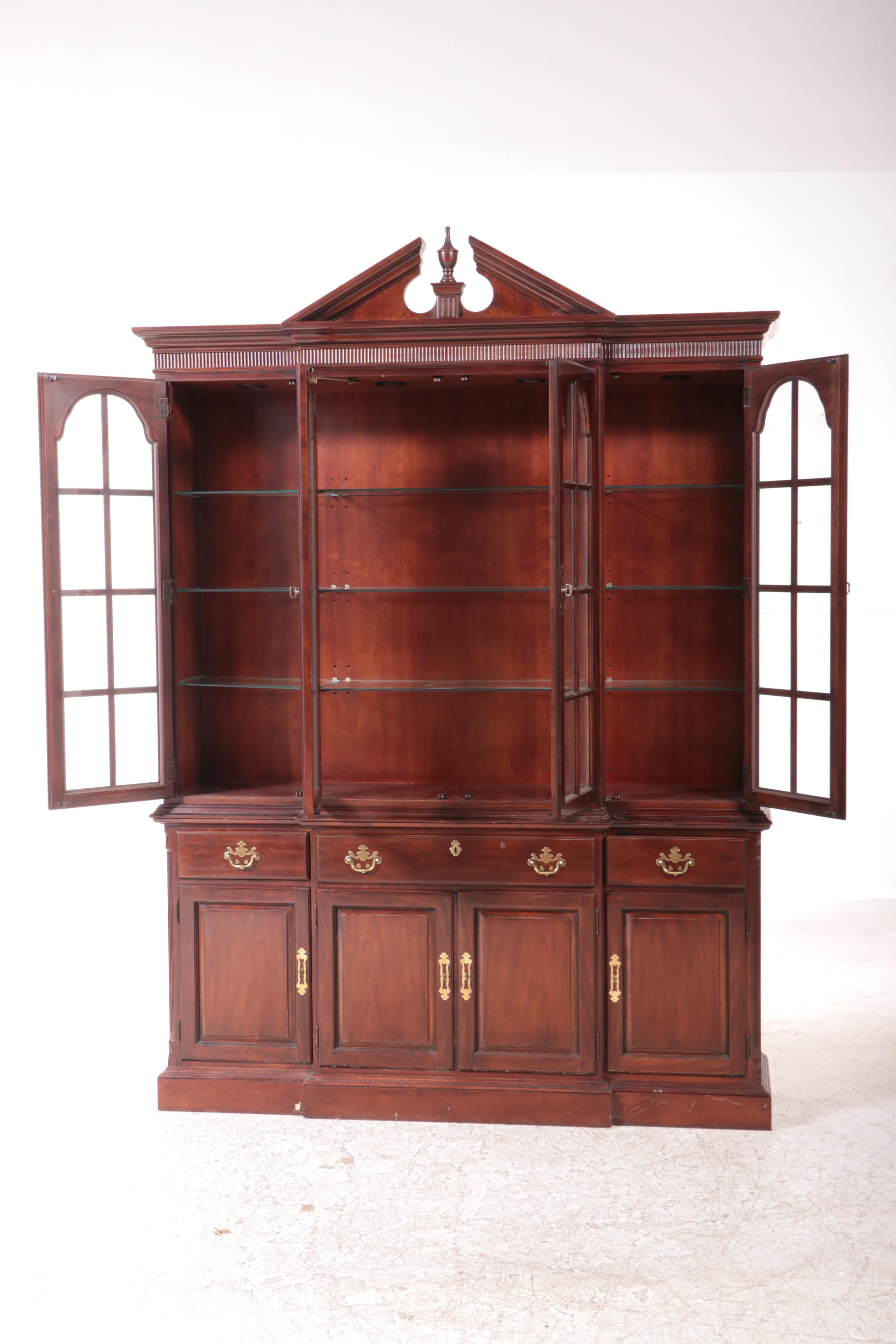 DrexelHeritage "Vintage Cherry" Breakfront China EBTH