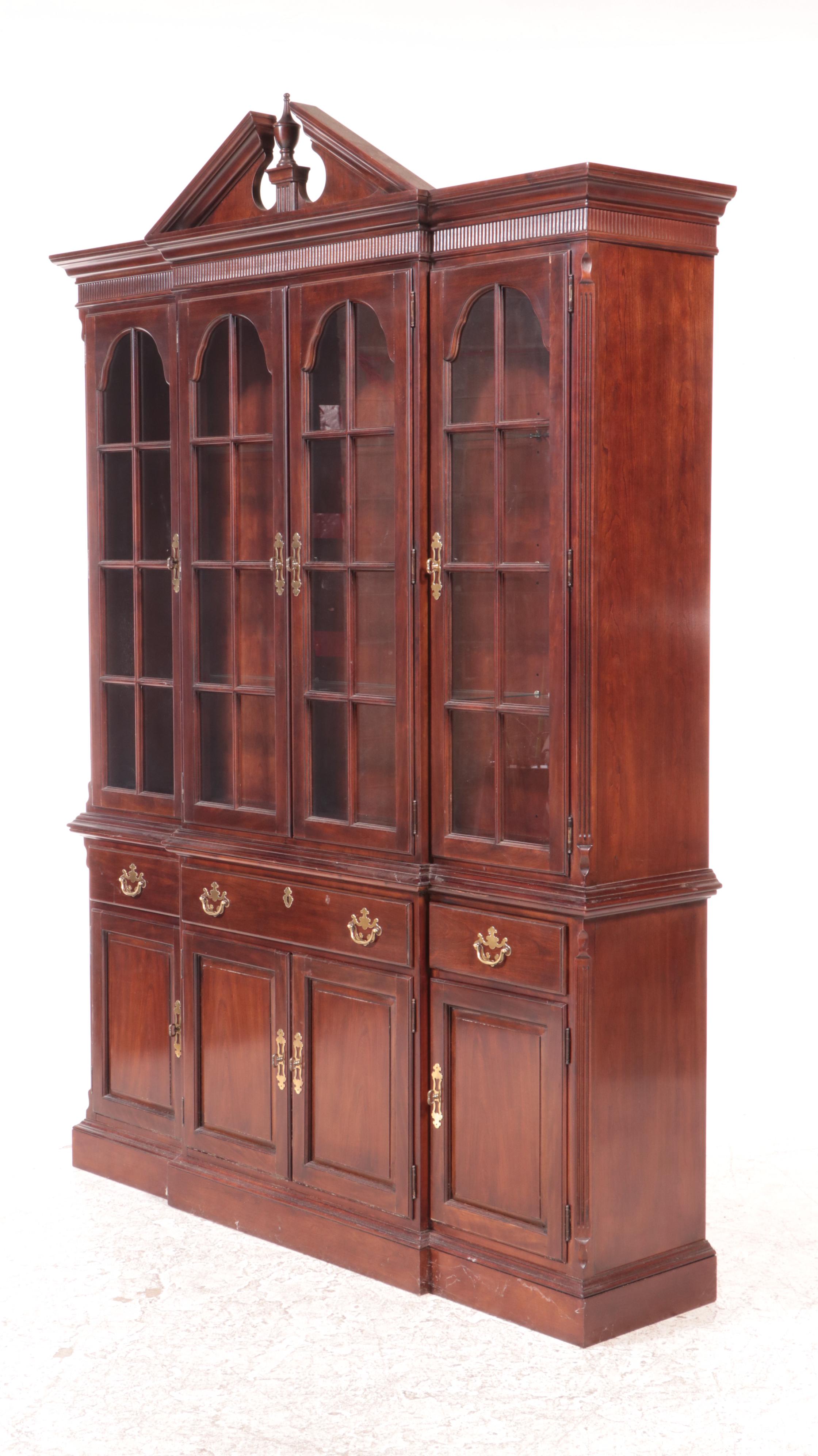 DrexelHeritage "Vintage Cherry" Breakfront China EBTH