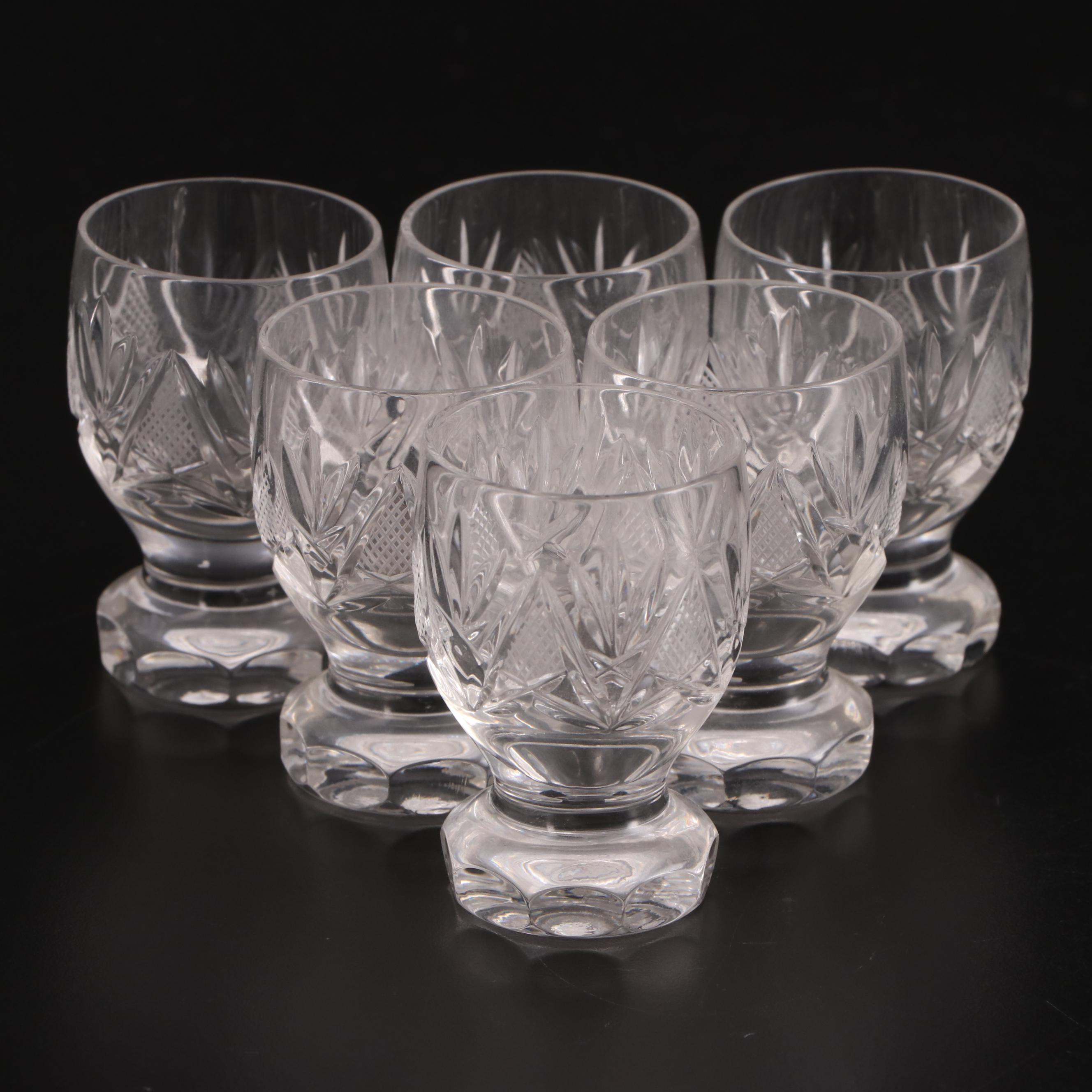 Imperlux East German Cut Crystal Decanter and Liqueur Glasses EBTH
