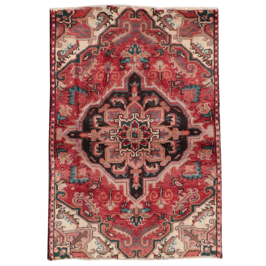 2'6 x 3'9 Hand-Knotted Turkish Oushak Accent Rug