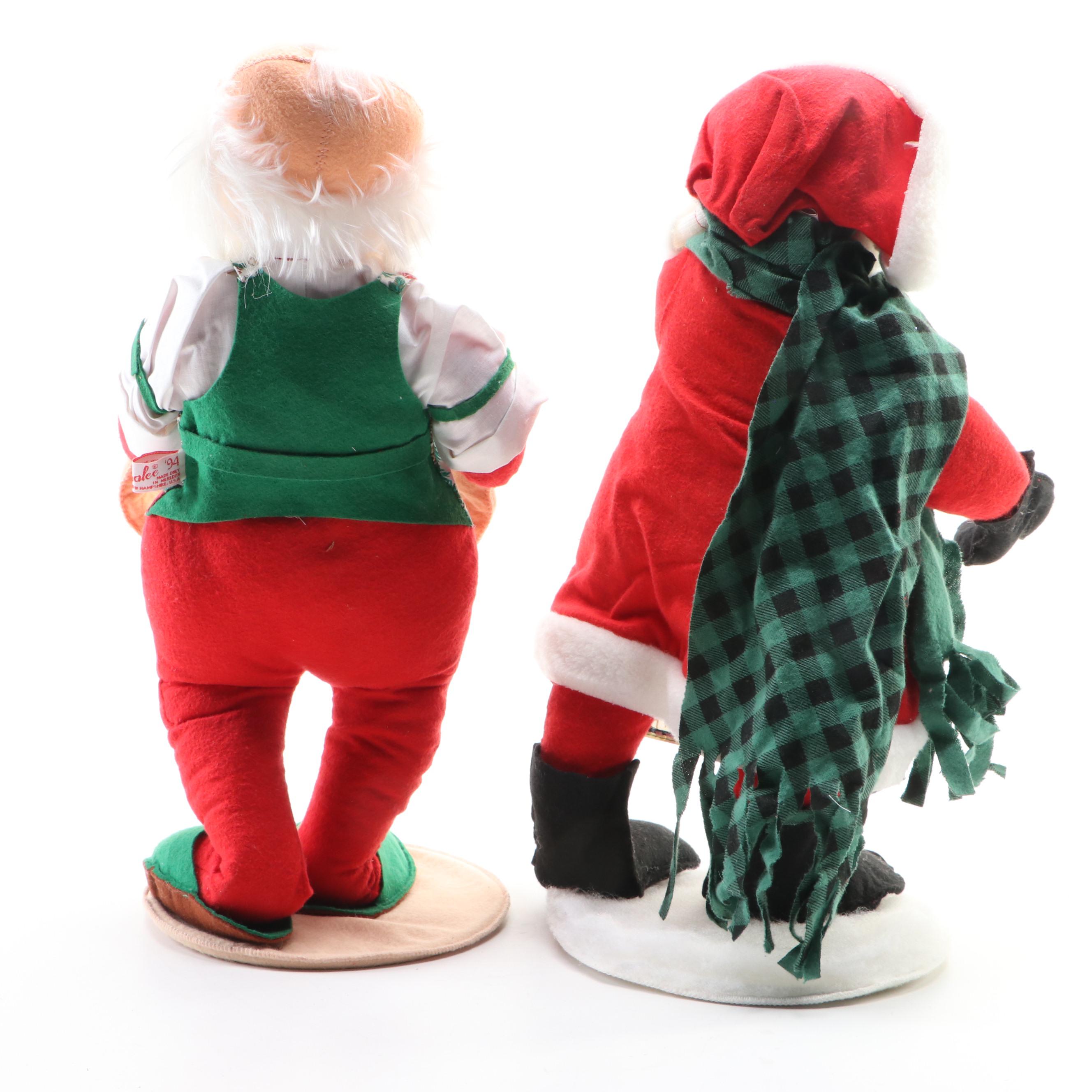 Annalee Mobilitee Santa And Mrs. Claus Figures, Late 20th Century | EBTH