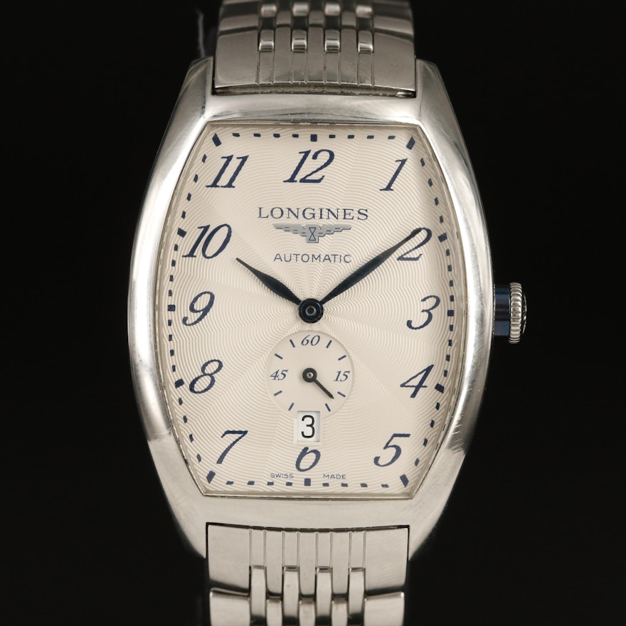 Longines Automatic Date Evidenza Stainless Steel Wristwatch