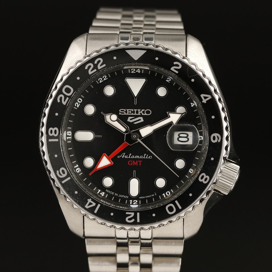 Seiko 5 Automatic GMT with Date Wristwatch