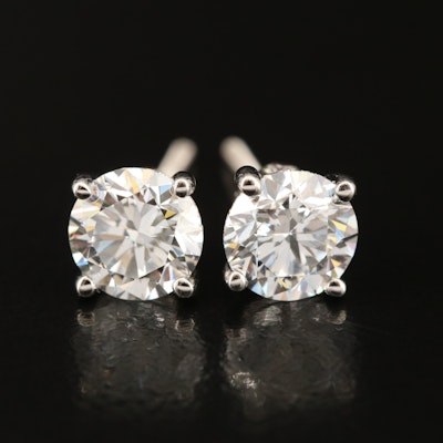 14K 1.84 CTW Lab Grown Diamond Stud Earrings