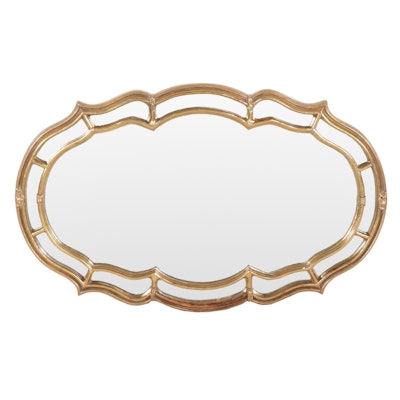 Venetian Style Giltwood Wall Mirror, Mid to Late 20th Century