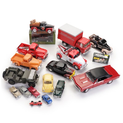 Ertl Diecast Model Cars and Trucks With Coin Banks and More