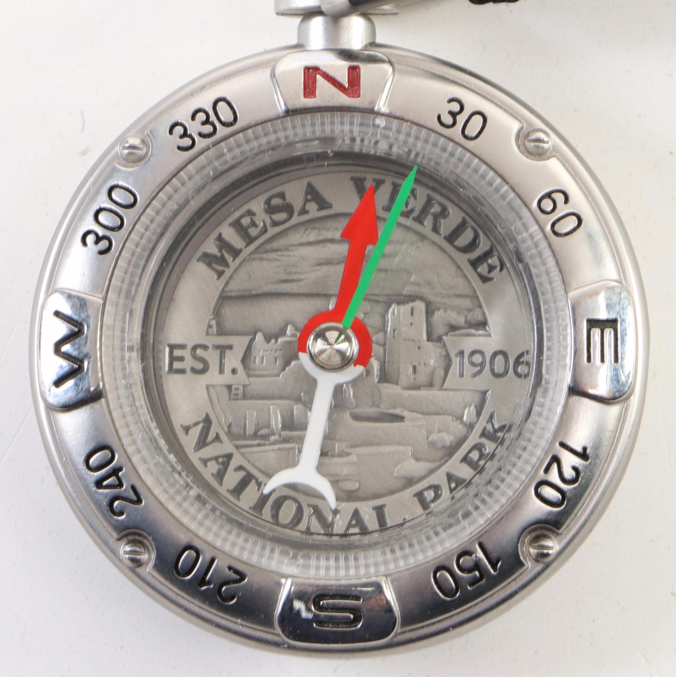 Equinoctial Sundial With Other Compasses and Keychain Compass EBTH