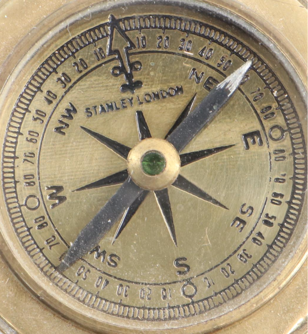 Equinoctial Sundial With Other Compasses and Keychain Compass EBTH