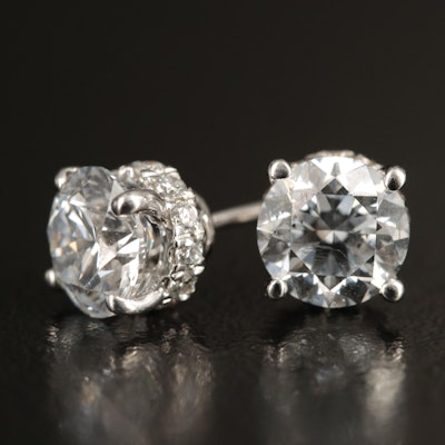 14K 2.43 CTW Lab Grown Diamond Stud Earrings