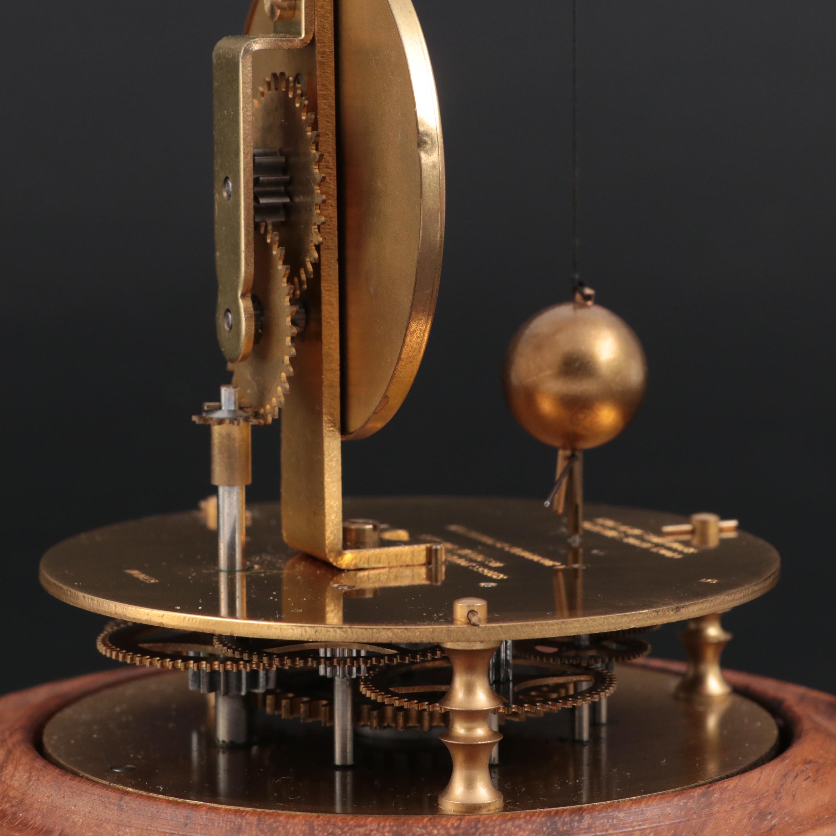 Horolovar Reproduction Briggs Rotary Pendulum Clock, Late 20th Century