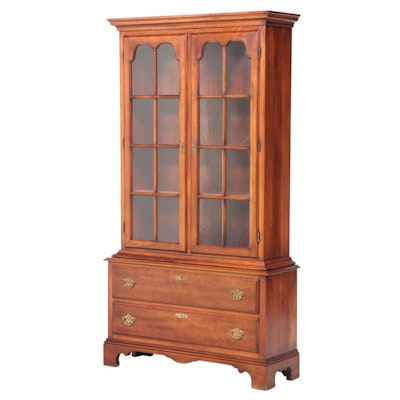 Statton "Trutype Americana" Chippendale Style Cherrywood China Cabinet