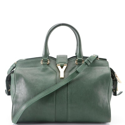 Yves Saint Laurent Handbag in Green Leather