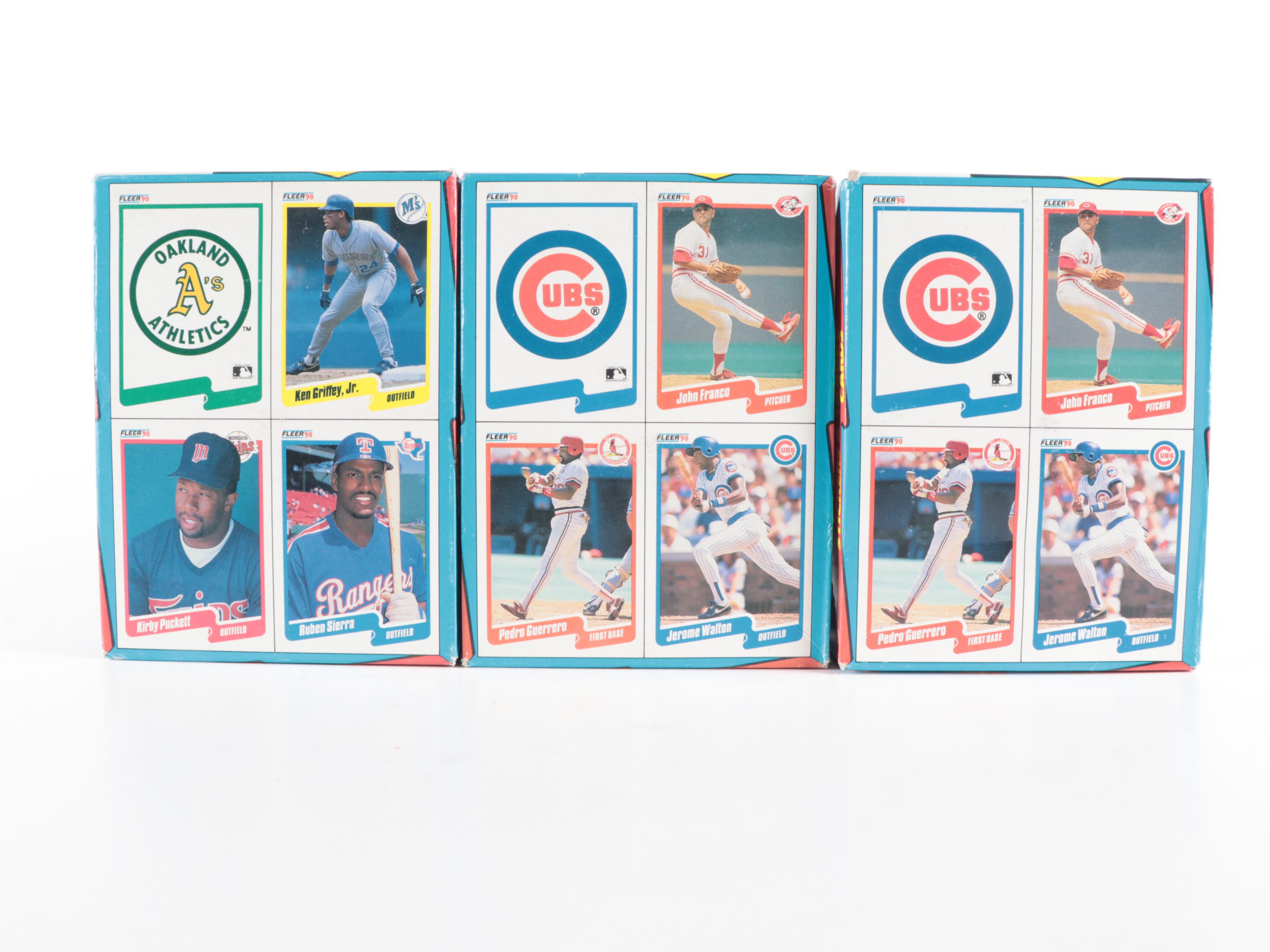 1990 Fleer Baseball Card Wax Boxes EBTH