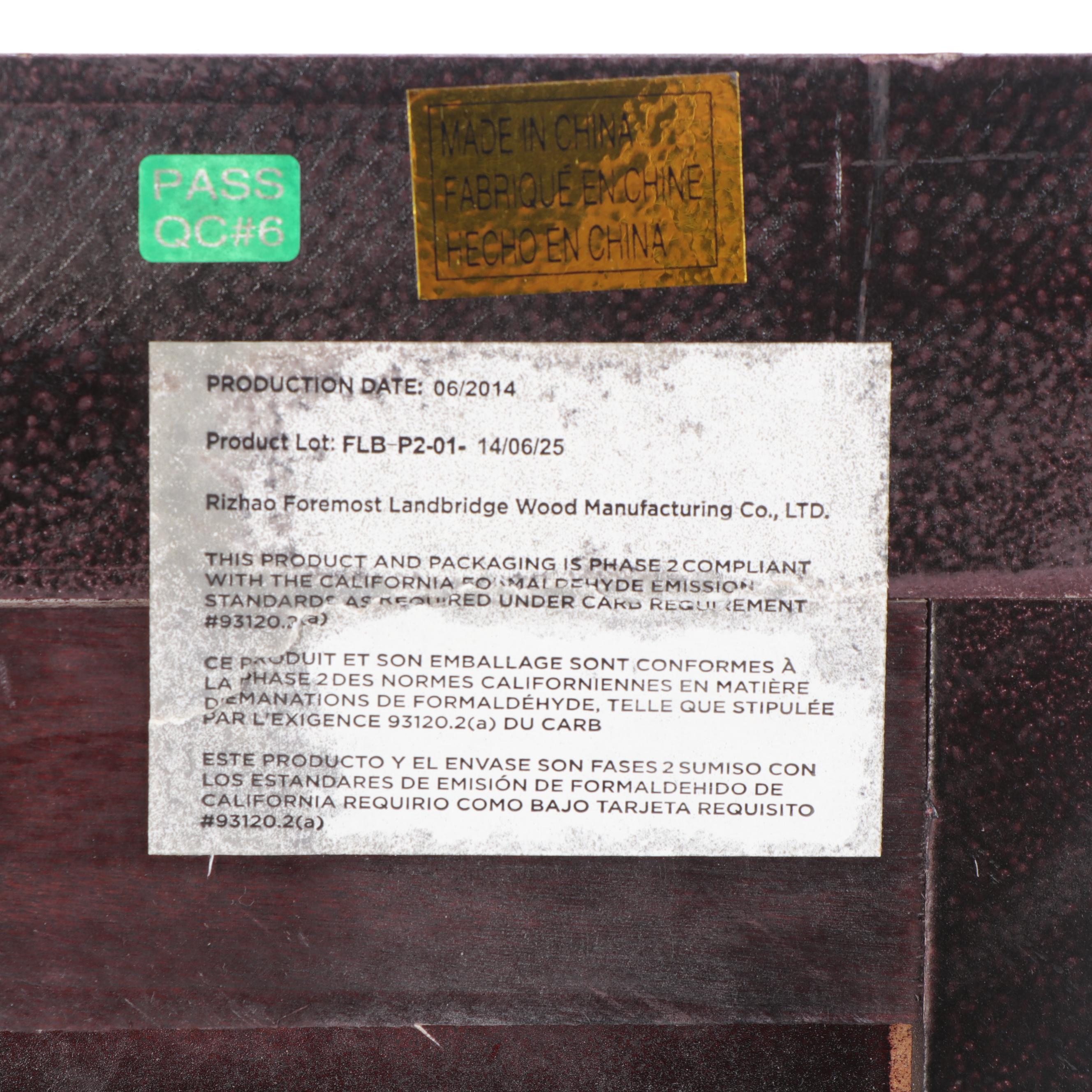 Ebonized Finish Wooden Wall EBTH