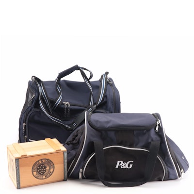 Procter & Gamble Duffle Bags and Wooden Ivory Soap Box