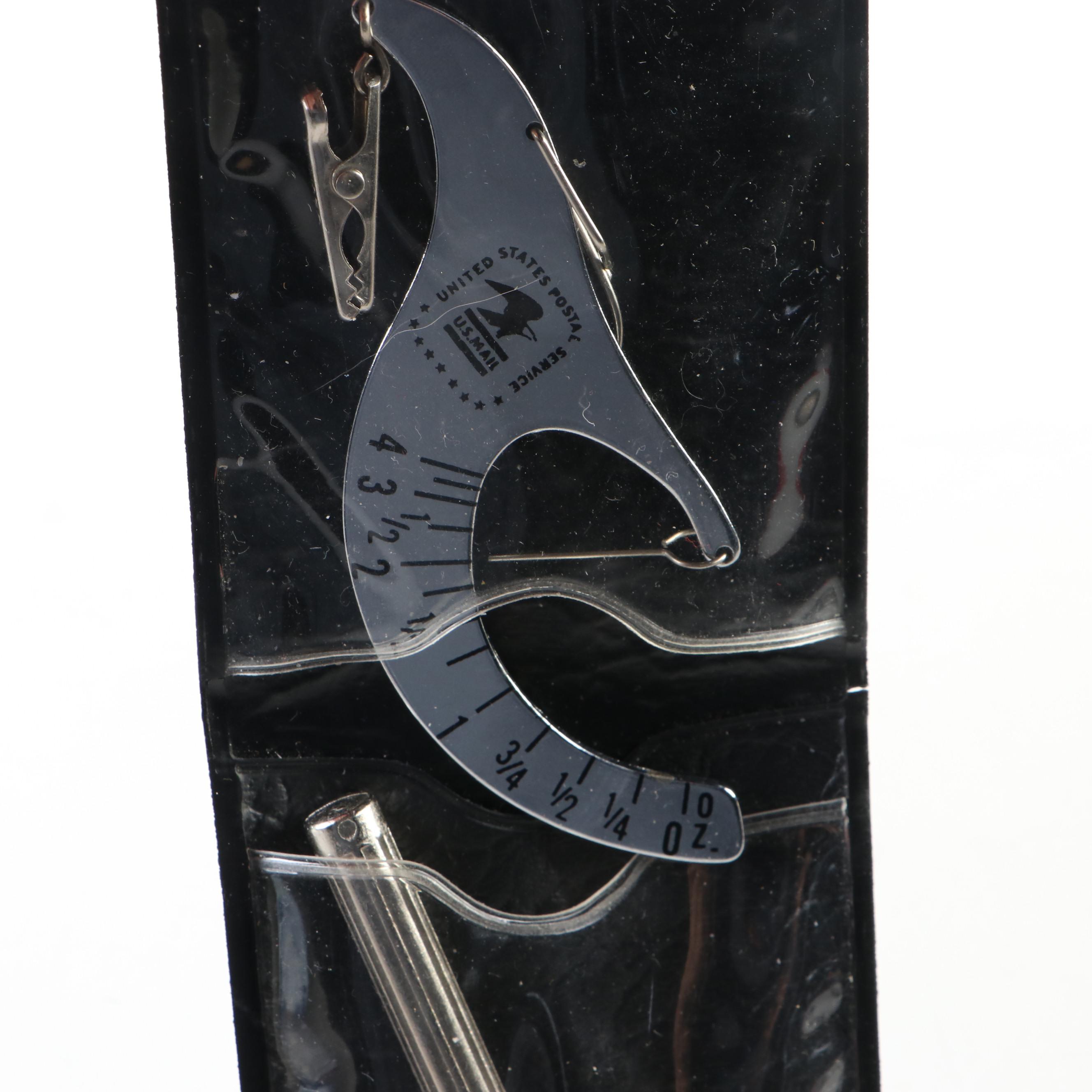 Glaco, Westclox Stopwatches, Eldonian Horse Measures, USPS Pocket Scale