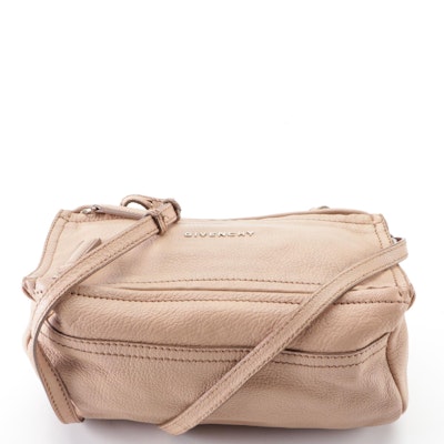 Givenchy Mini Pandora Bag in Beige Grained Leather