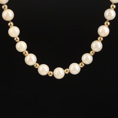 14K and Pearl Necklace