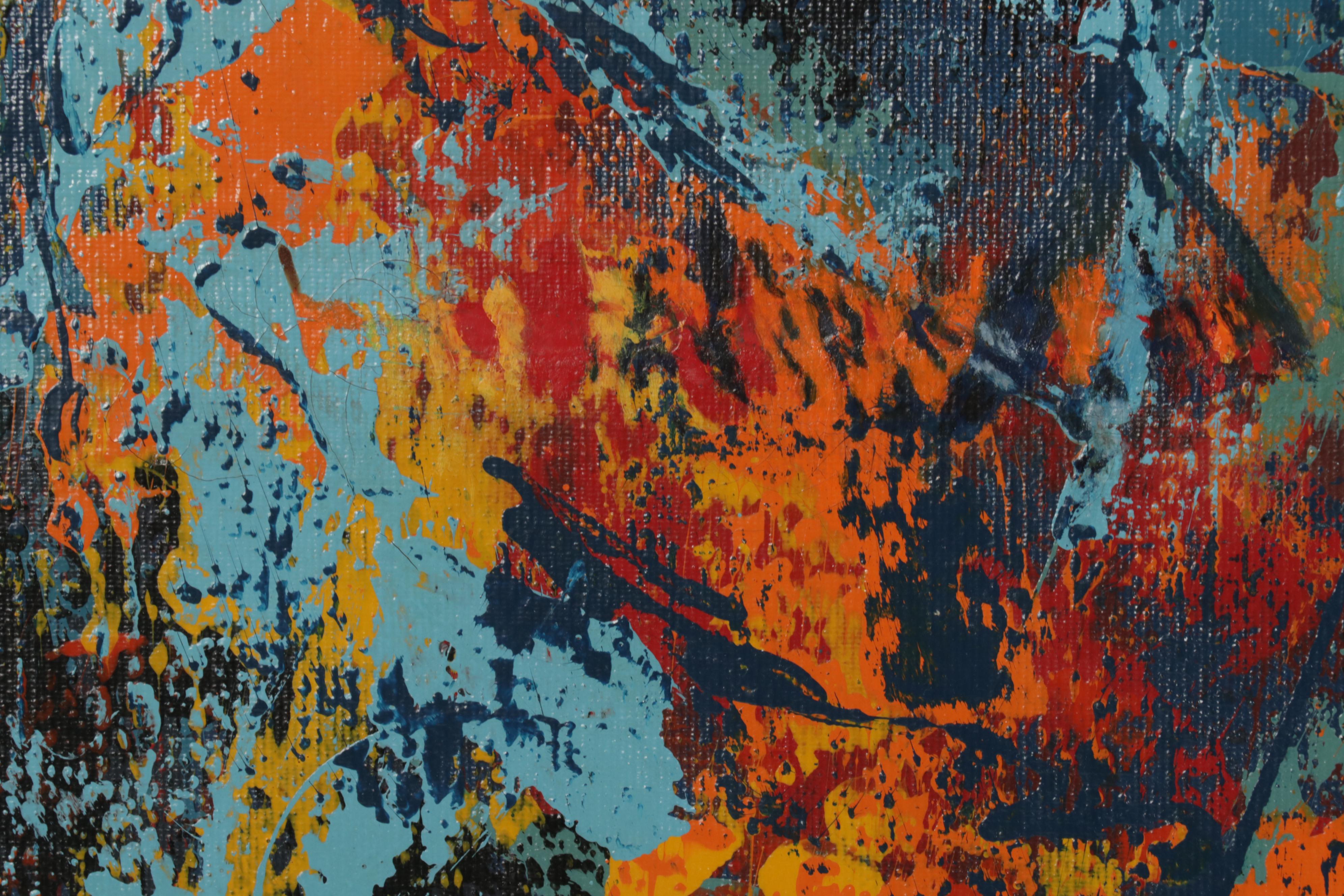 Jack Lauder Modernist Oil Painting of Jazz Ensemble EBTH