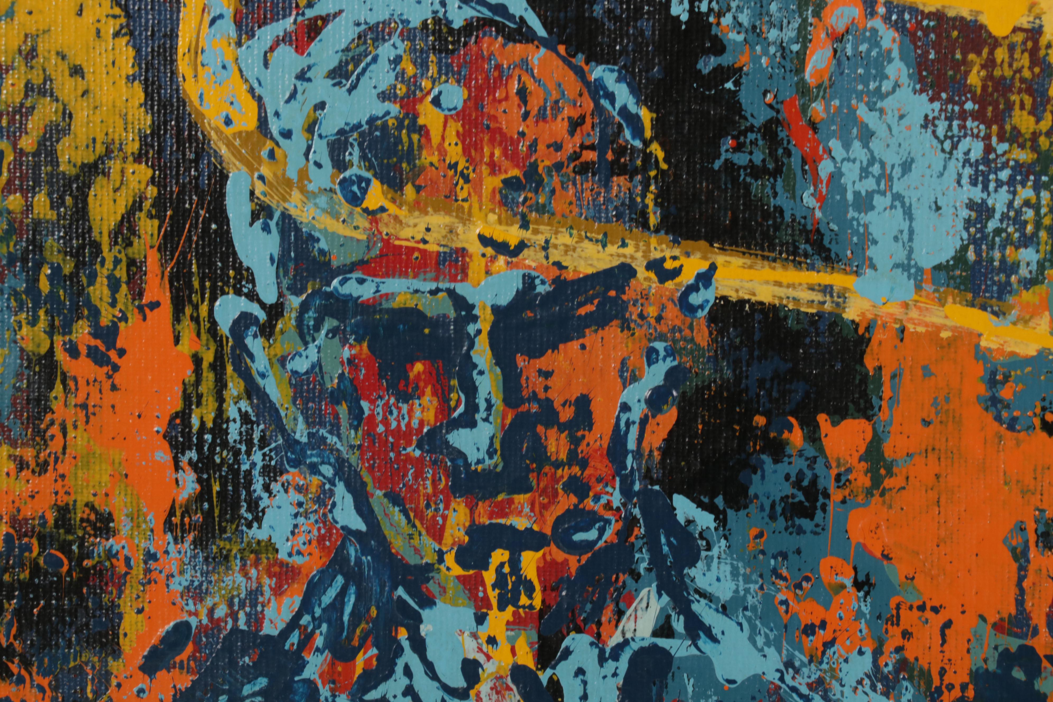 Jack Lauder Modernist Oil Painting of Jazz Ensemble EBTH