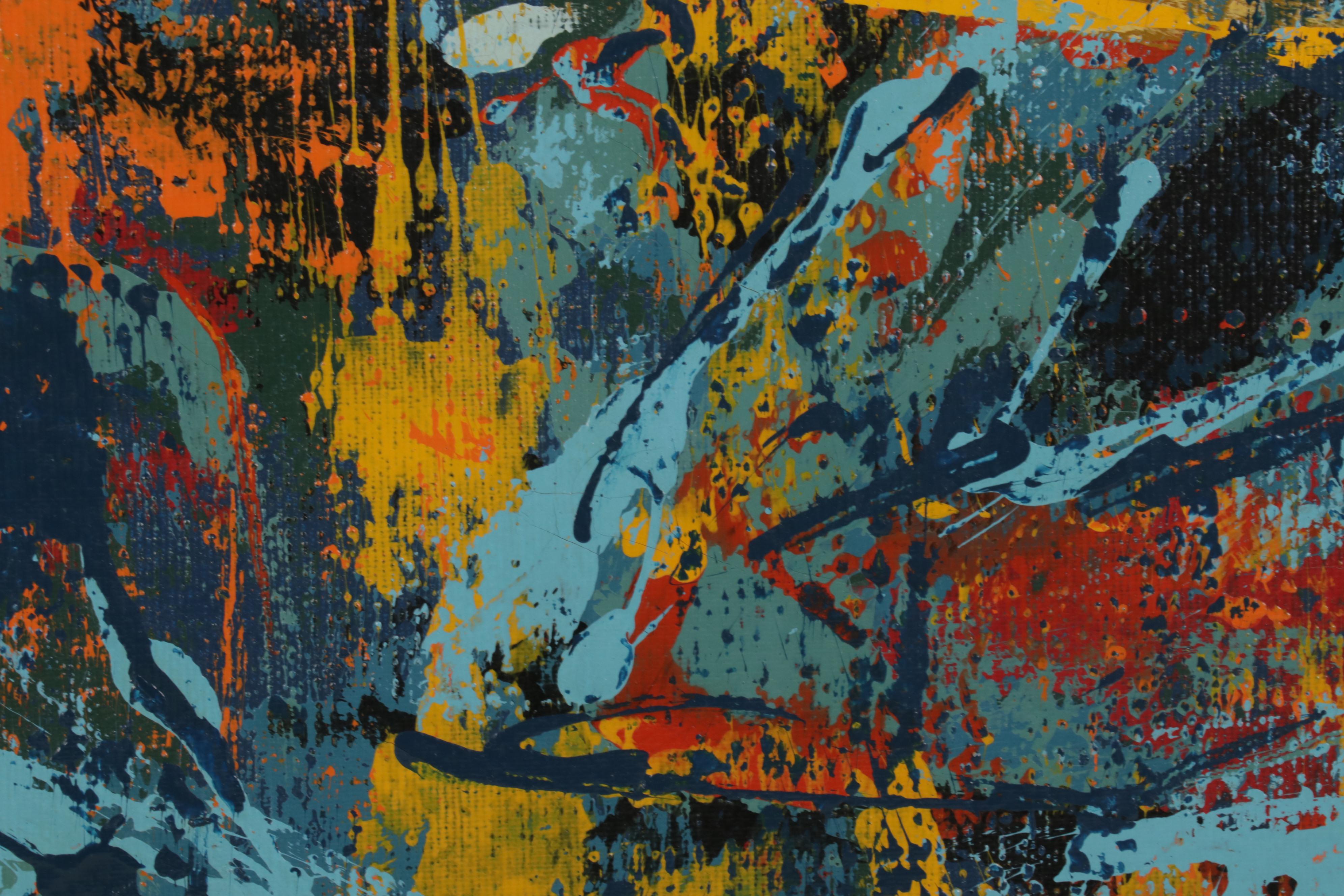 Jack Lauder Modernist Oil Painting of Jazz Ensemble EBTH