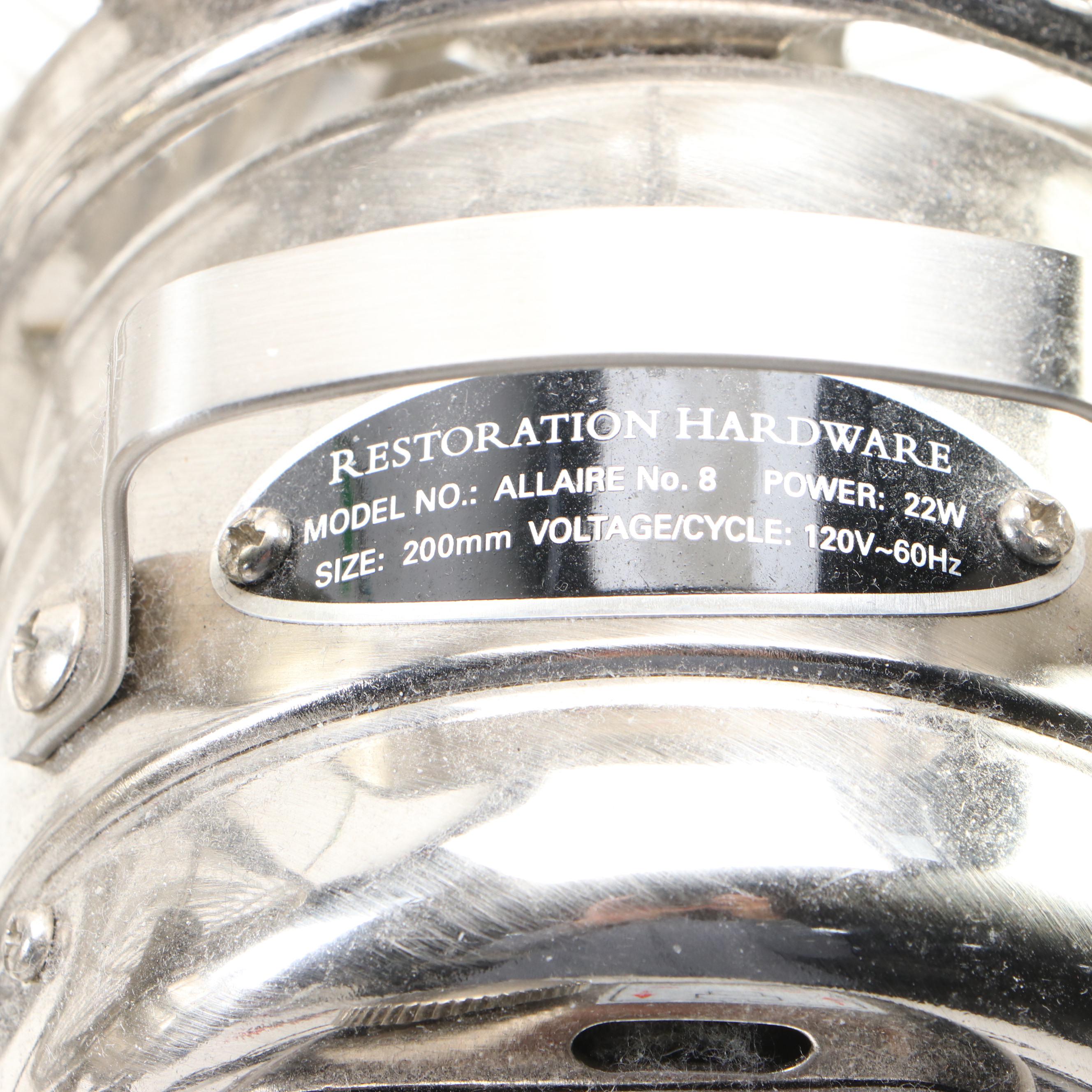 Restoration Hardware Allaire No.8 Oscillating Desk Table Fans EBTH