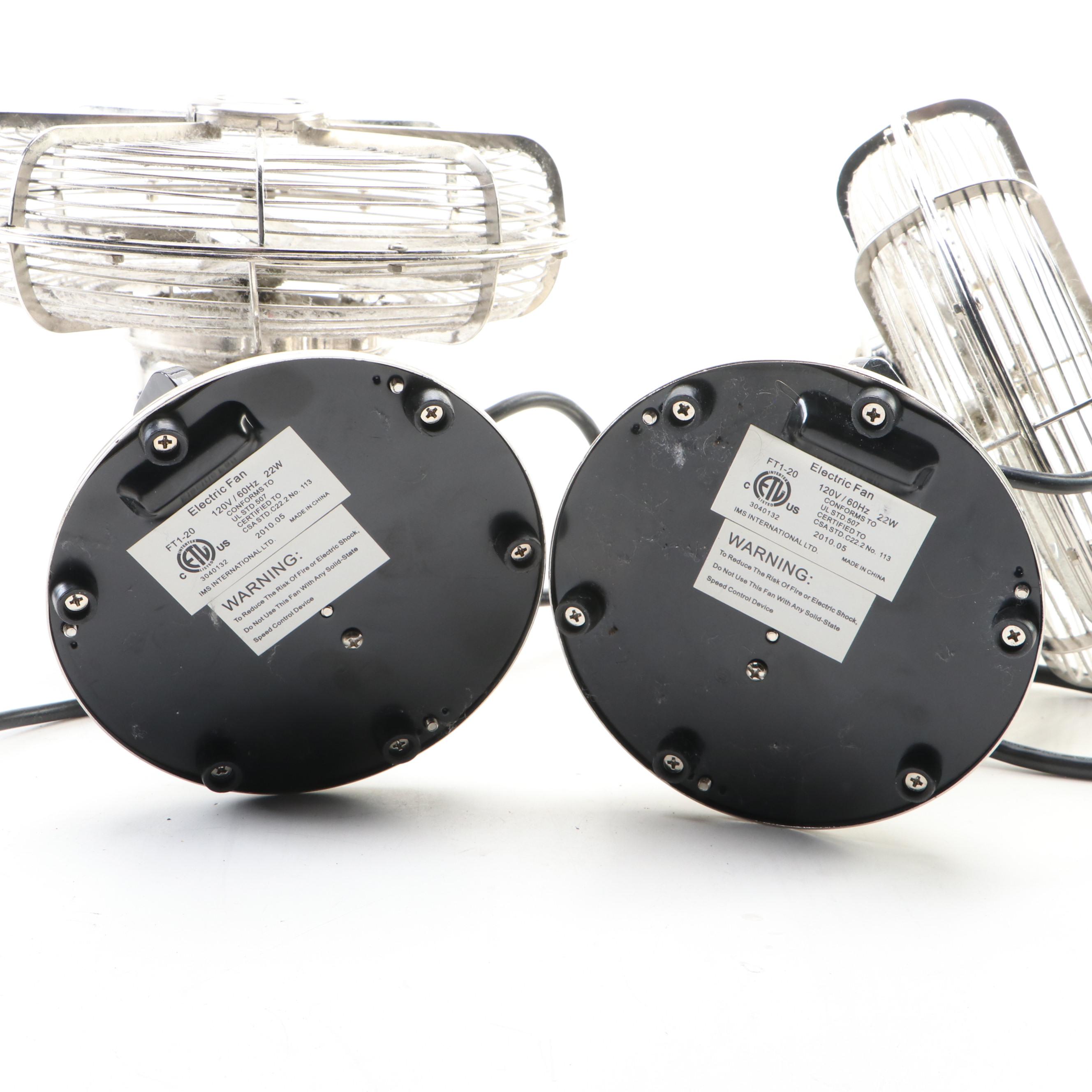 Restoration Hardware Allaire No.8 Oscillating Desk Table Fans EBTH