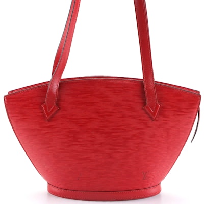 Louis Vuitton Saint Jacques GM Shoulder Bag in Castilian Red Epi Leather