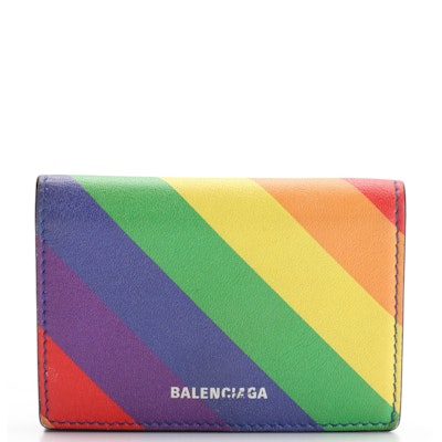 Blaneciaga Rainbow Ville Compact Wallet
