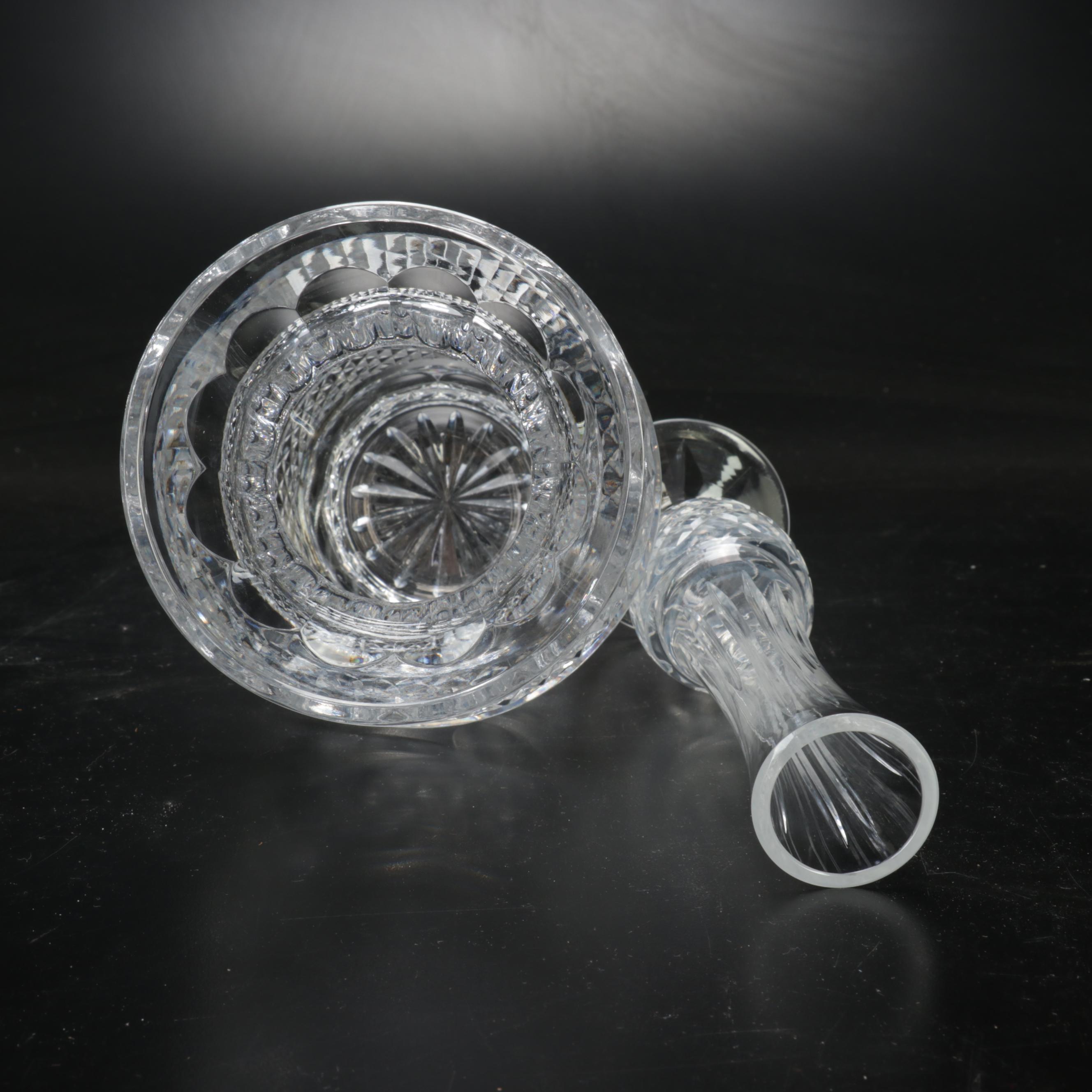 Waterford Crystal Vase and Footed Bud Vase, Late 20th Century EBTH