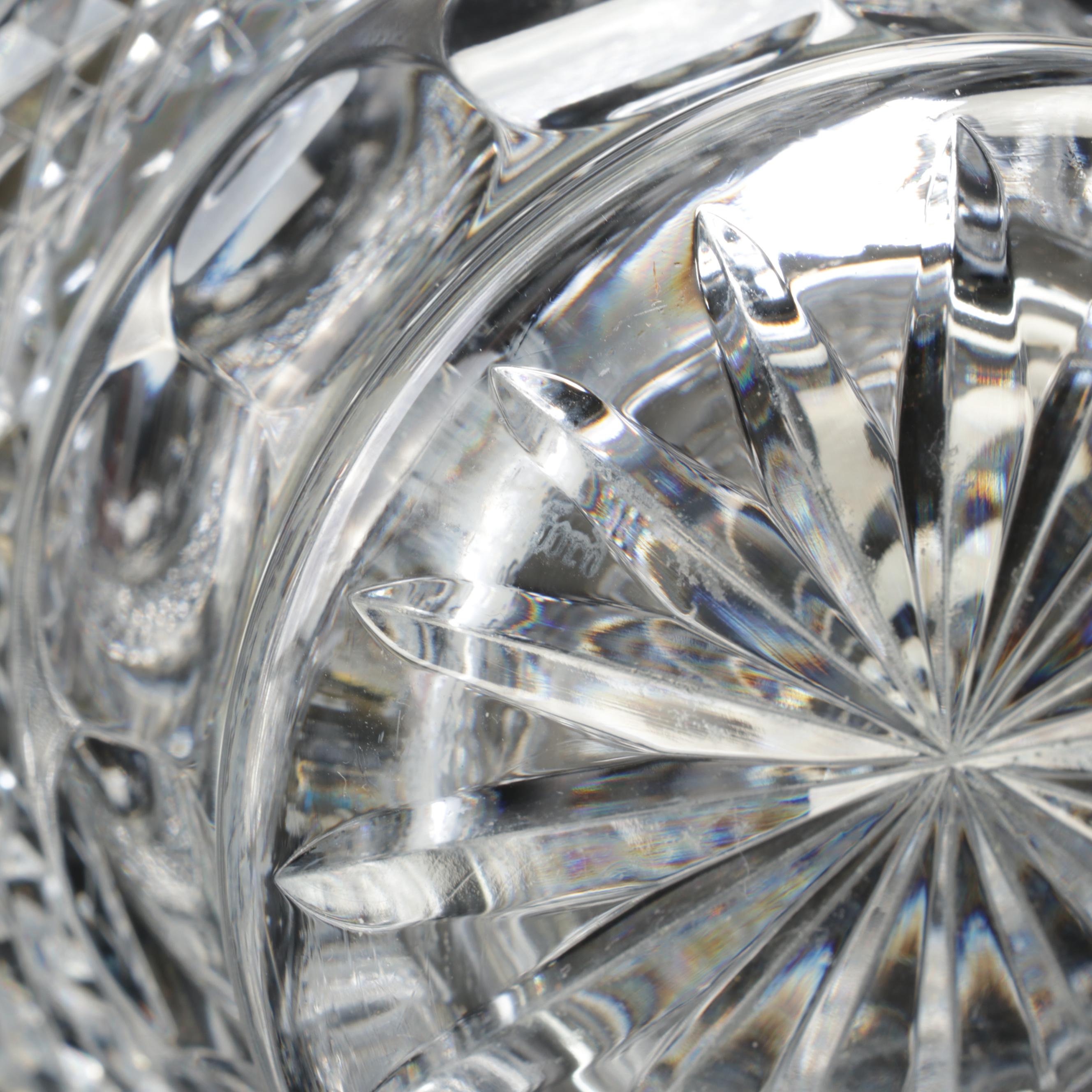 Waterford Crystal Vase and Footed Bud Vase, Late 20th Century EBTH