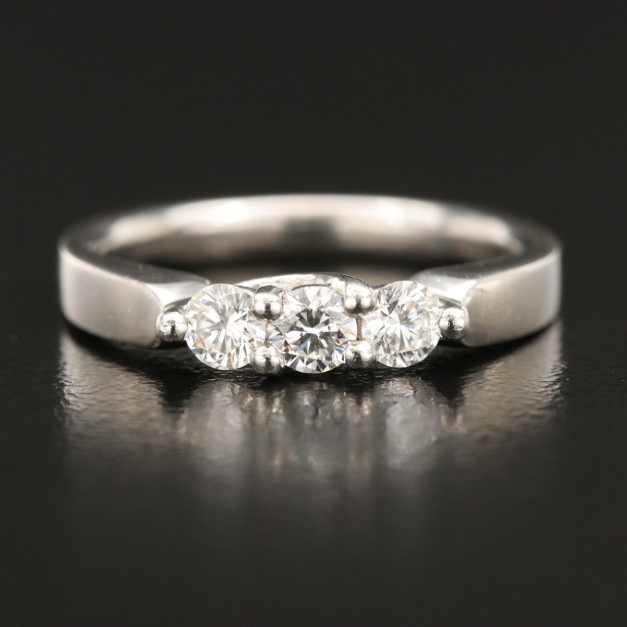 Platinum 0.45 CTW Diamond Ring