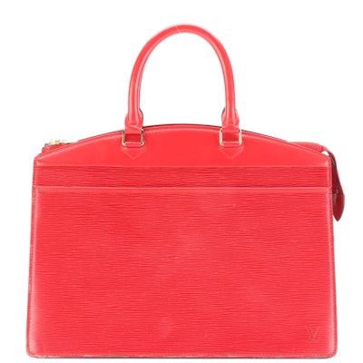 Louis Vuitton Riviera in Red Epi and Smooth Leather