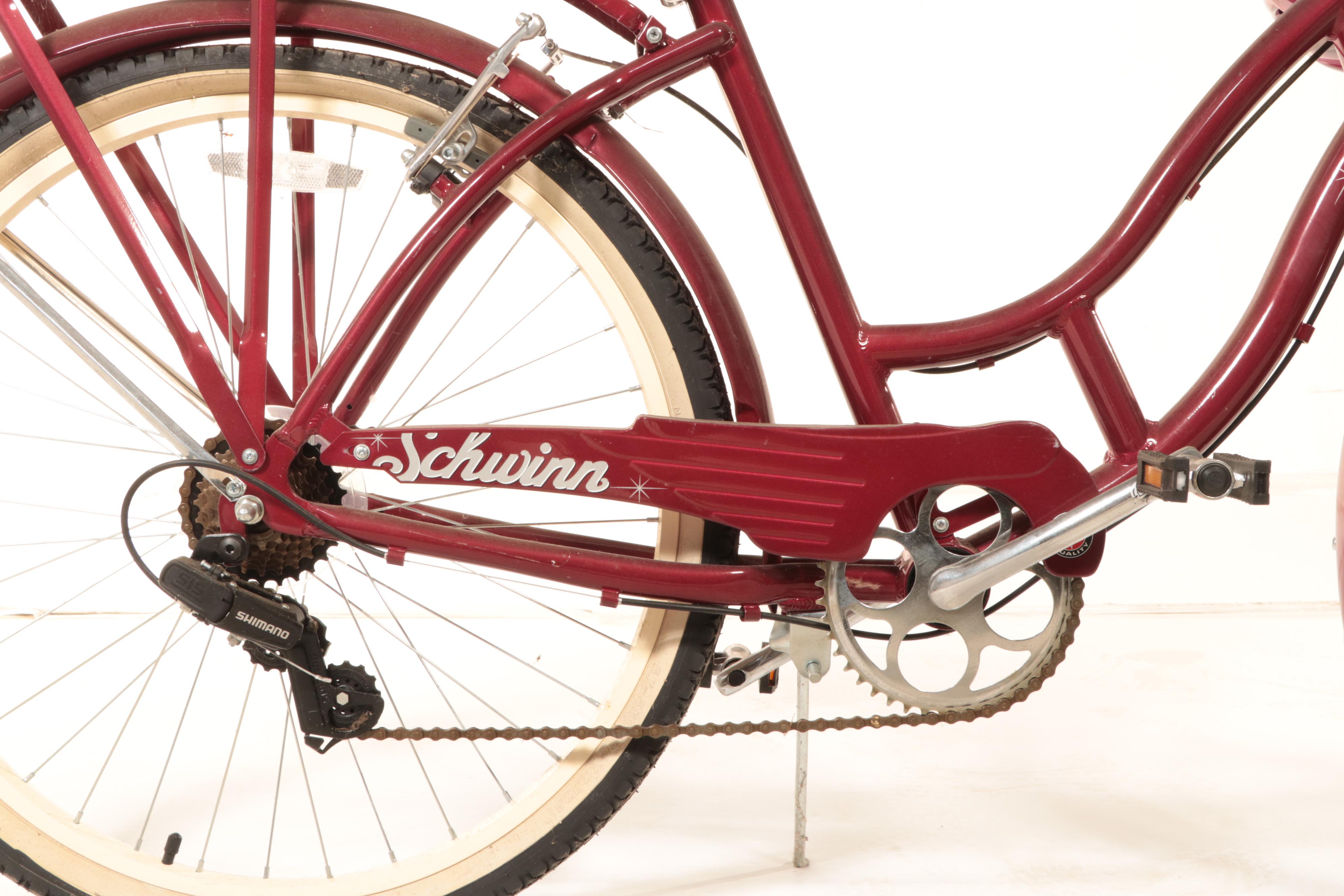 Schwinn Point Beach Cruiser Bicycle in Red EBTH