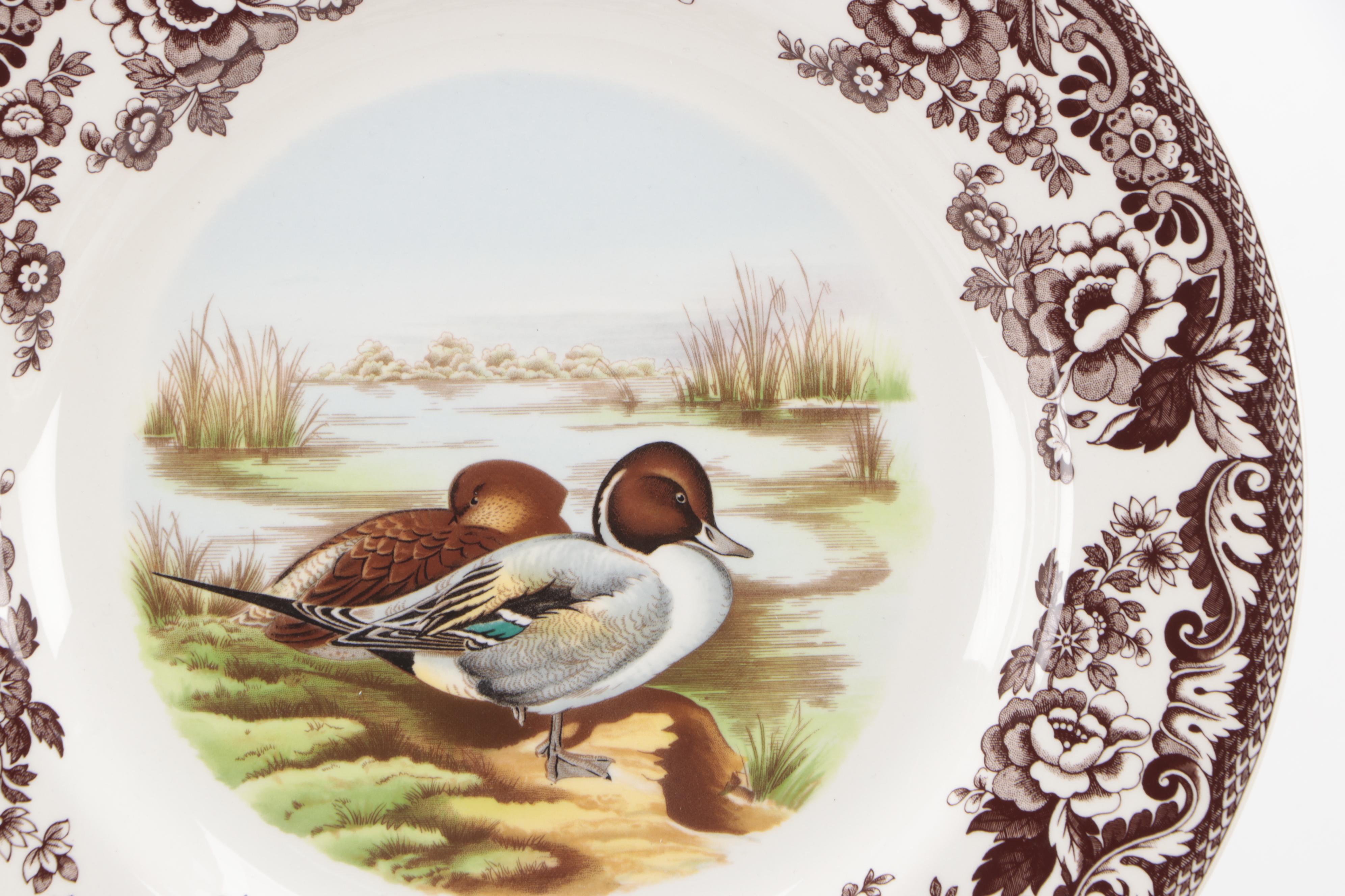 Spode "Woodland" Dinnerware and Flat Cups with Saucers EBTH